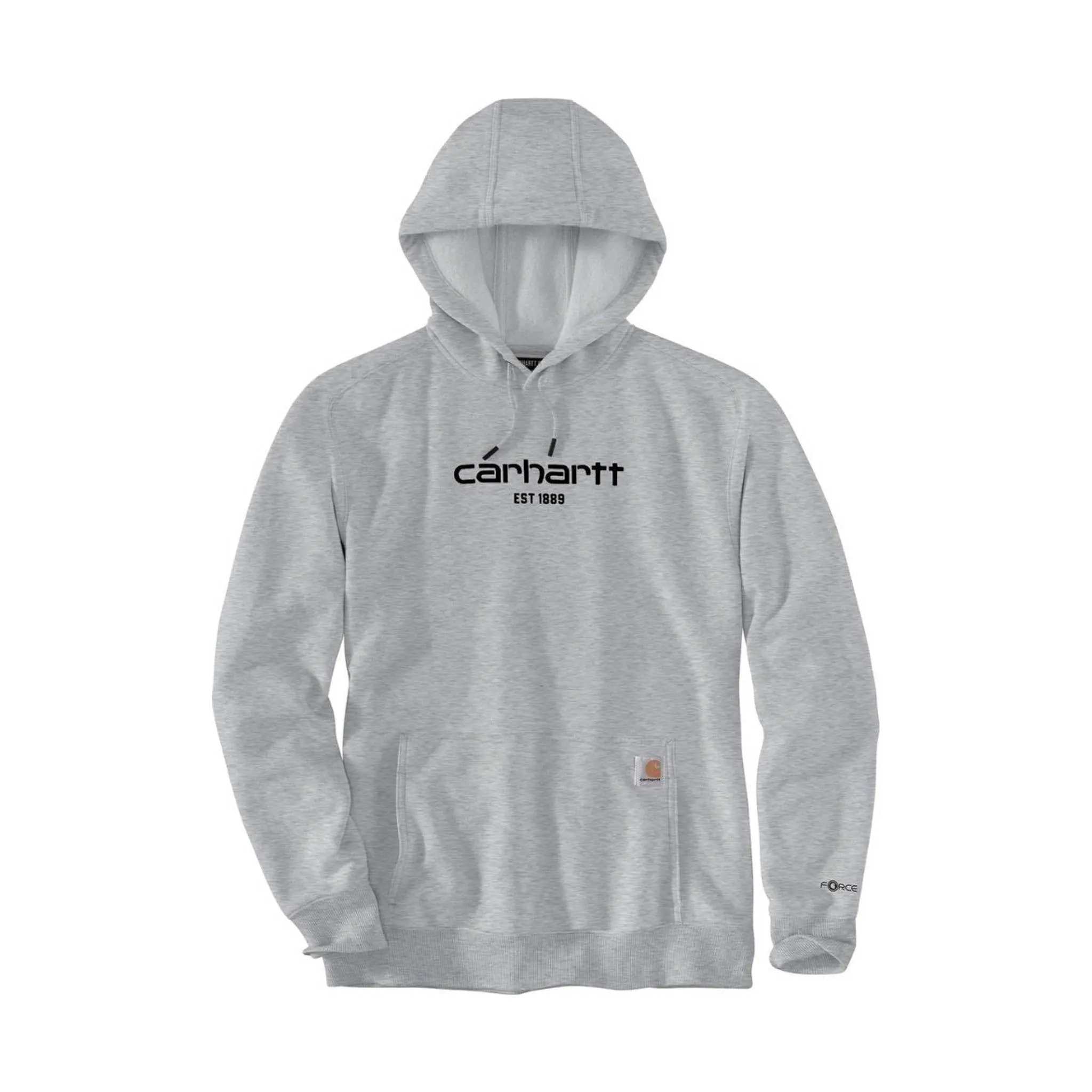 Carhartt Men's Force Relaxed Fit Lightweight Logo Graphic Sweatshirt - Asphalt Heather - ONLINE STORE CREDIT/EXCHANGE ONLY