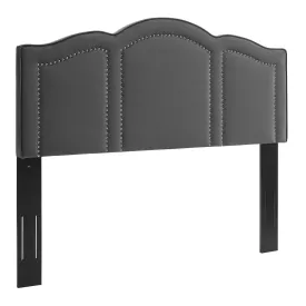 Cecilia Twin Performance Velvet Headboard By Modway - MOD-6308 - Charcoal