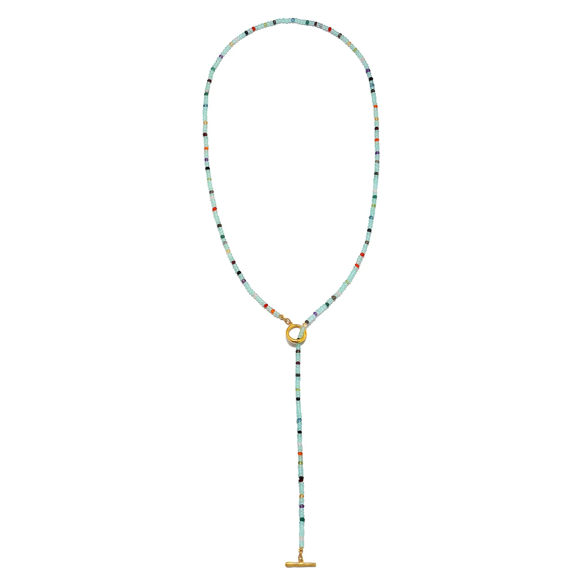 Chalcedony Convertible Beaded Necklace