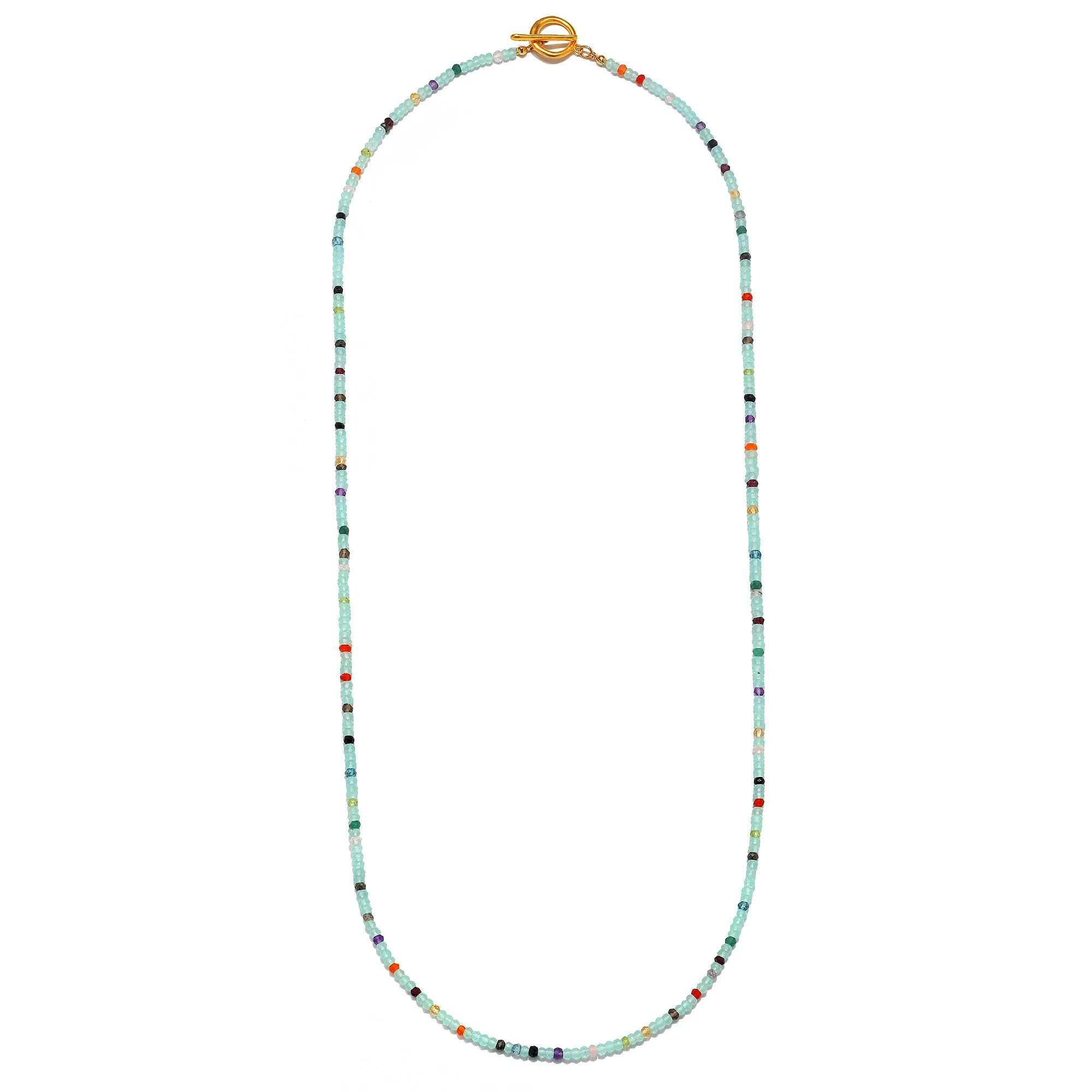 Chalcedony Convertible Beaded Necklace