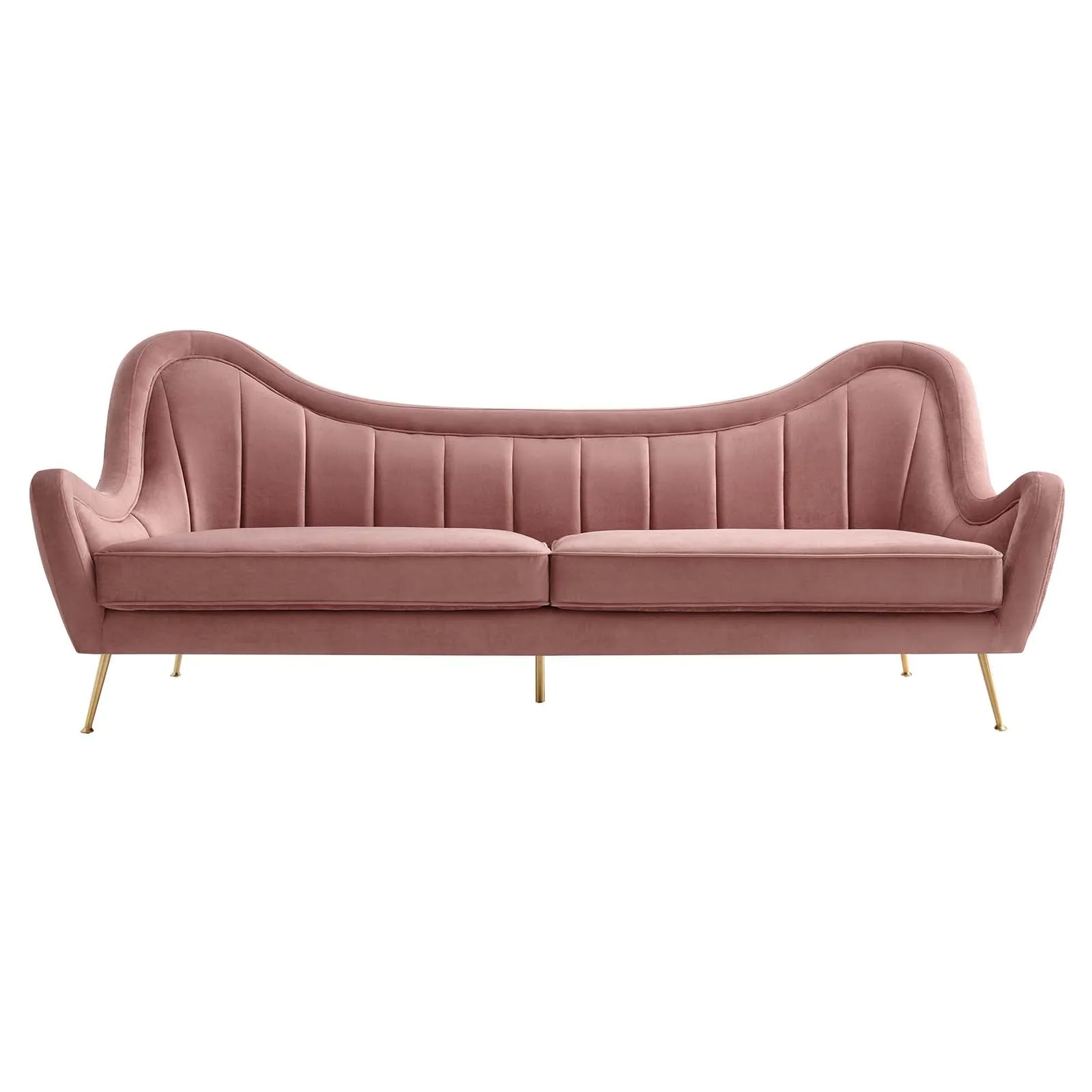 Cheshire Channel Tufted Performance Velvet Sofa by Modway