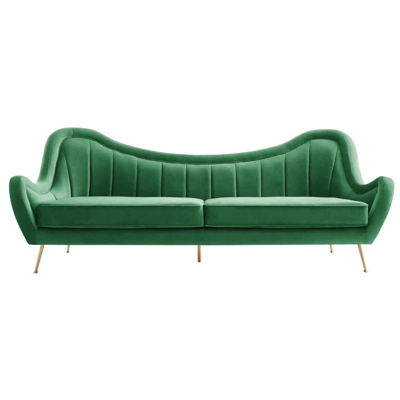 Cheshire Channel Tufted Performance Velvet Sofa by Modway