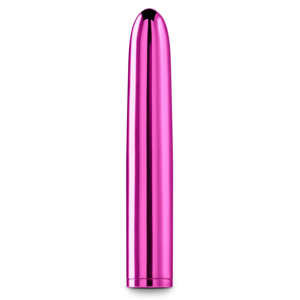 Chroma 7" Rechargeable Metallic Multispeed Straight Vibrator