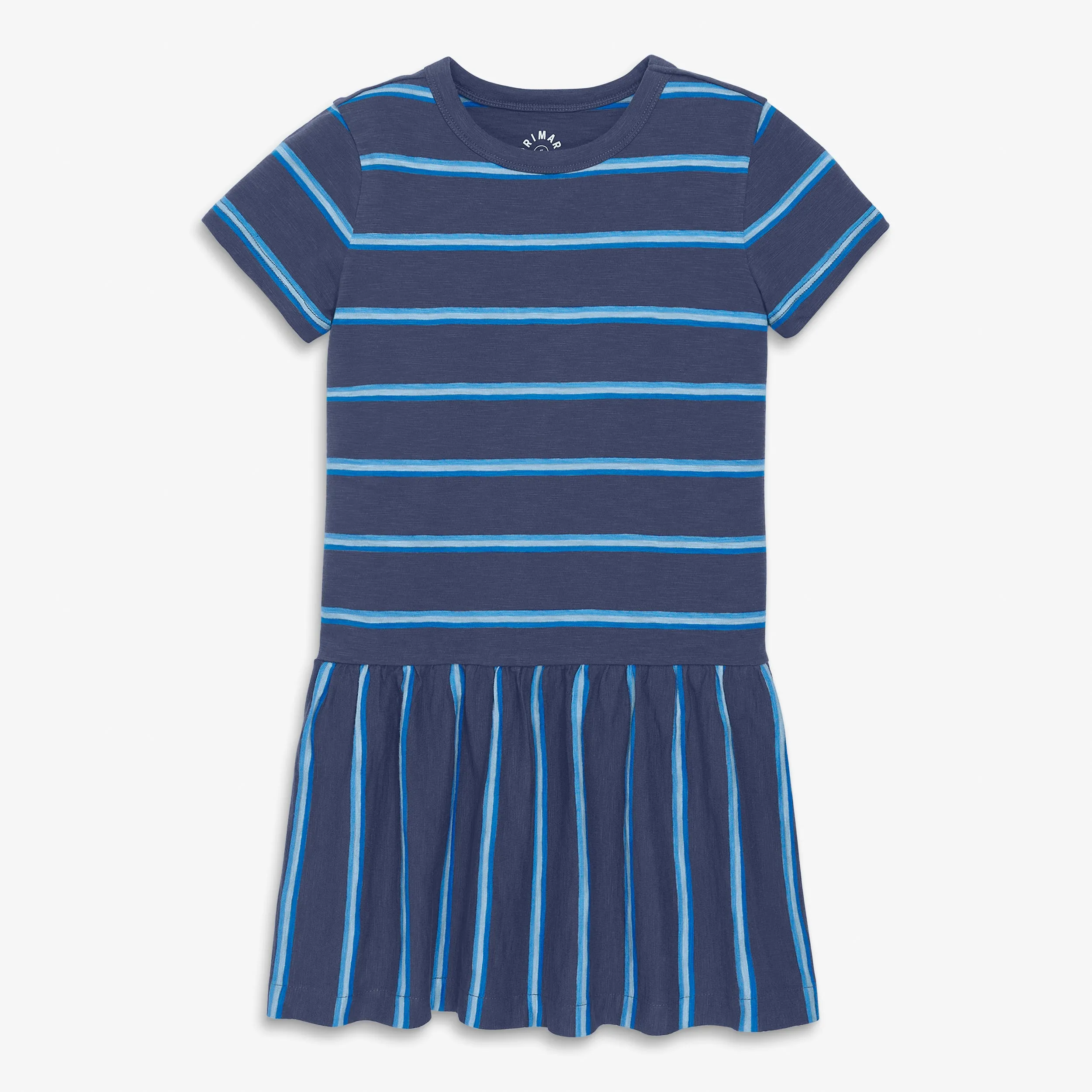 Clearance short sleeve explorer dress in stripe