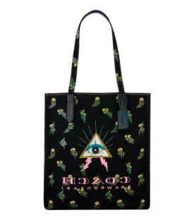 Coach Pyramid Eye Canvas Tote Bag