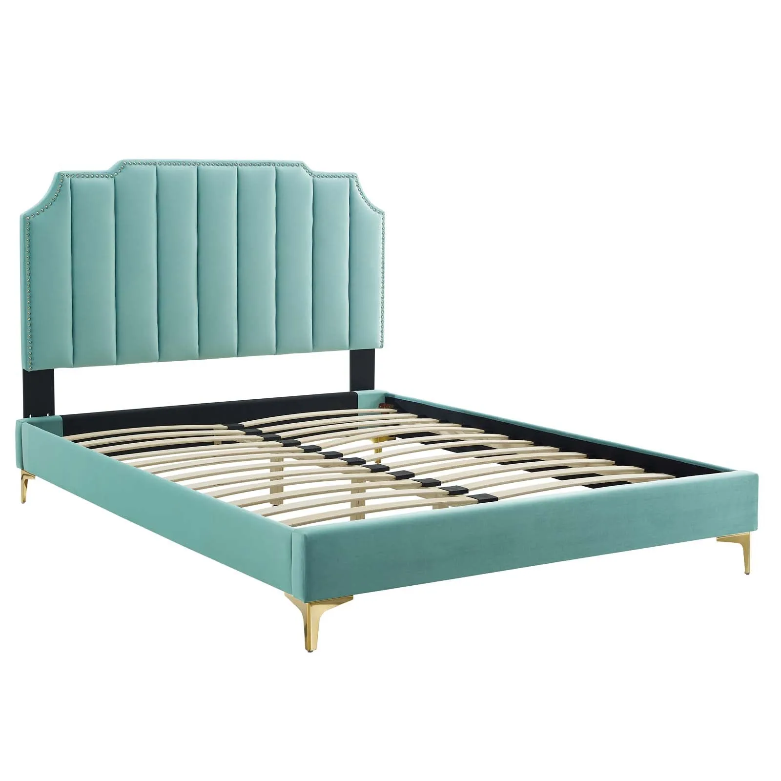 Colette Performance Velvet Platform Bed by Modway