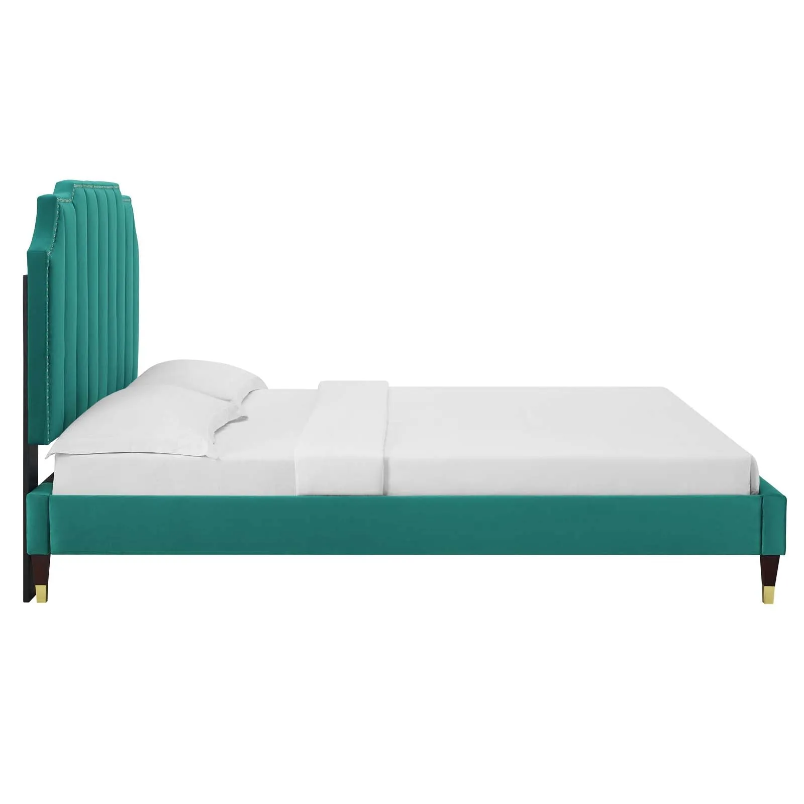 Colette Performance Velvet Platform Bed by Modway