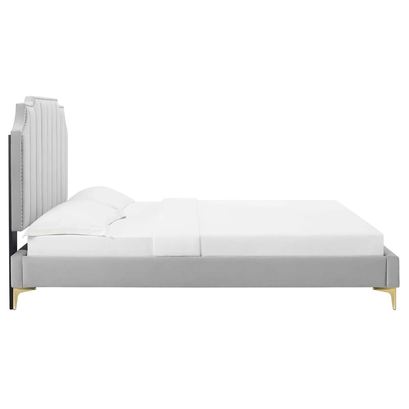 Colette Performance Velvet Platform Bed by Modway