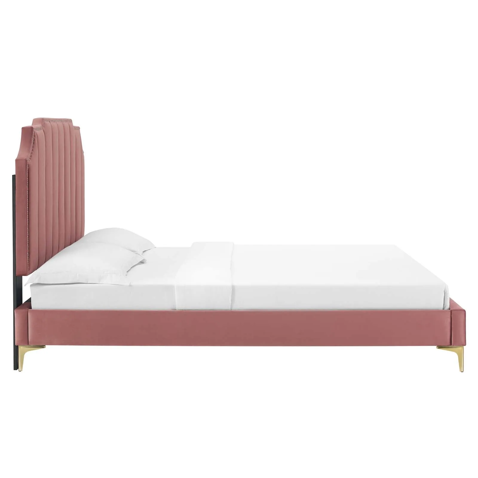 Colette Performance Velvet Platform Bed by Modway