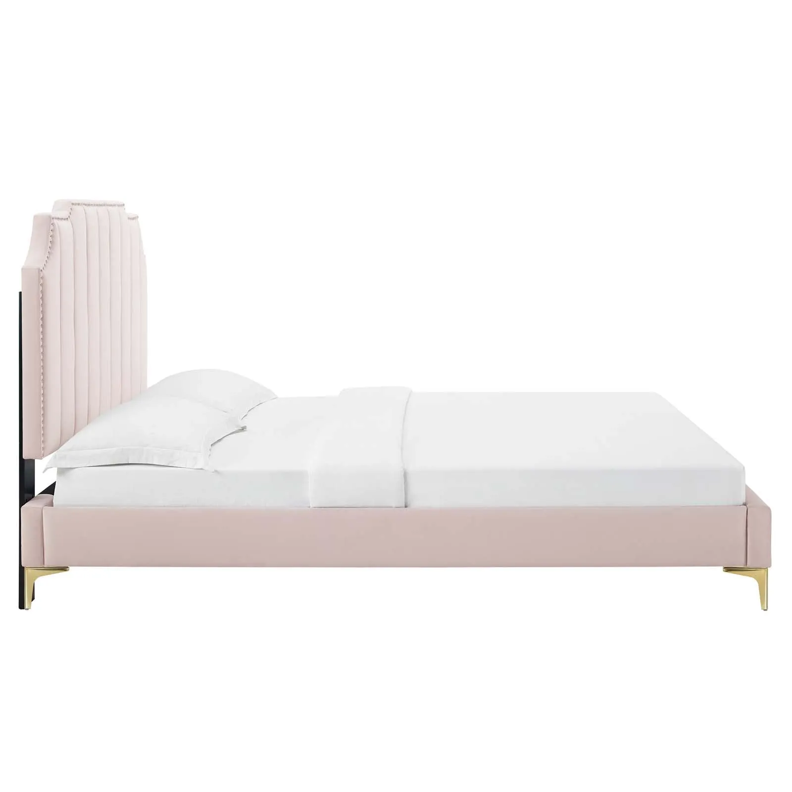 Colette Performance Velvet Platform Bed by Modway