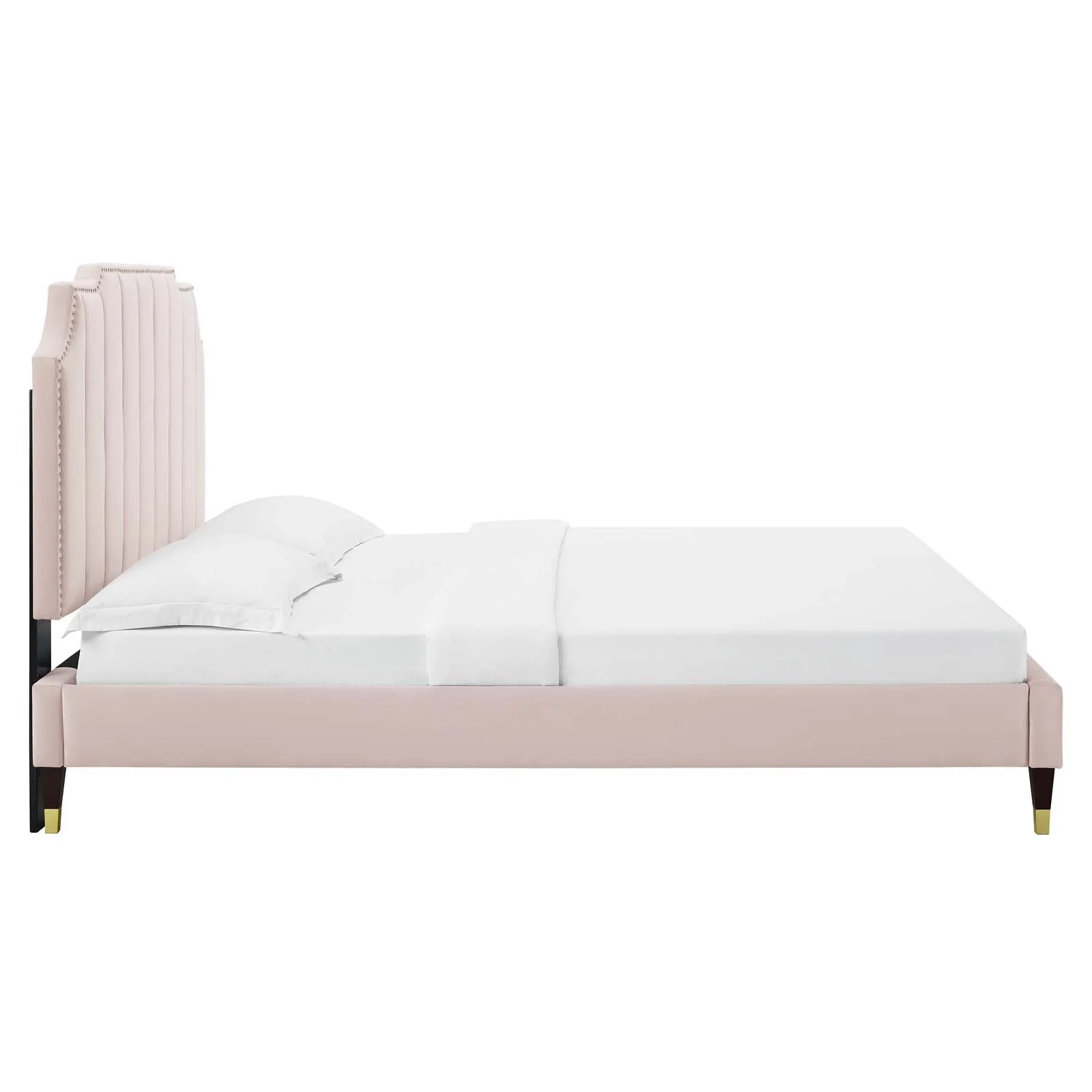 Colette Performance Velvet Platform Bed by Modway