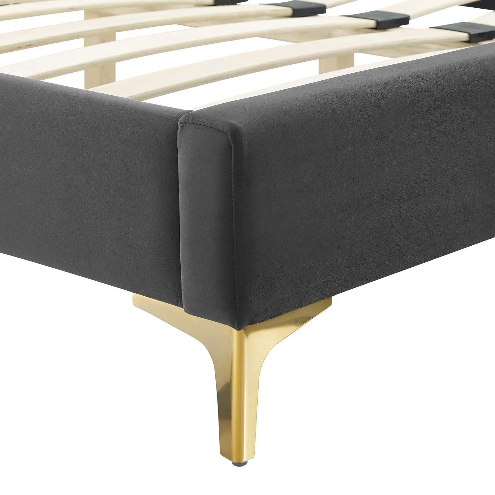 Colette Performance Velvet Platform Bed by Modway