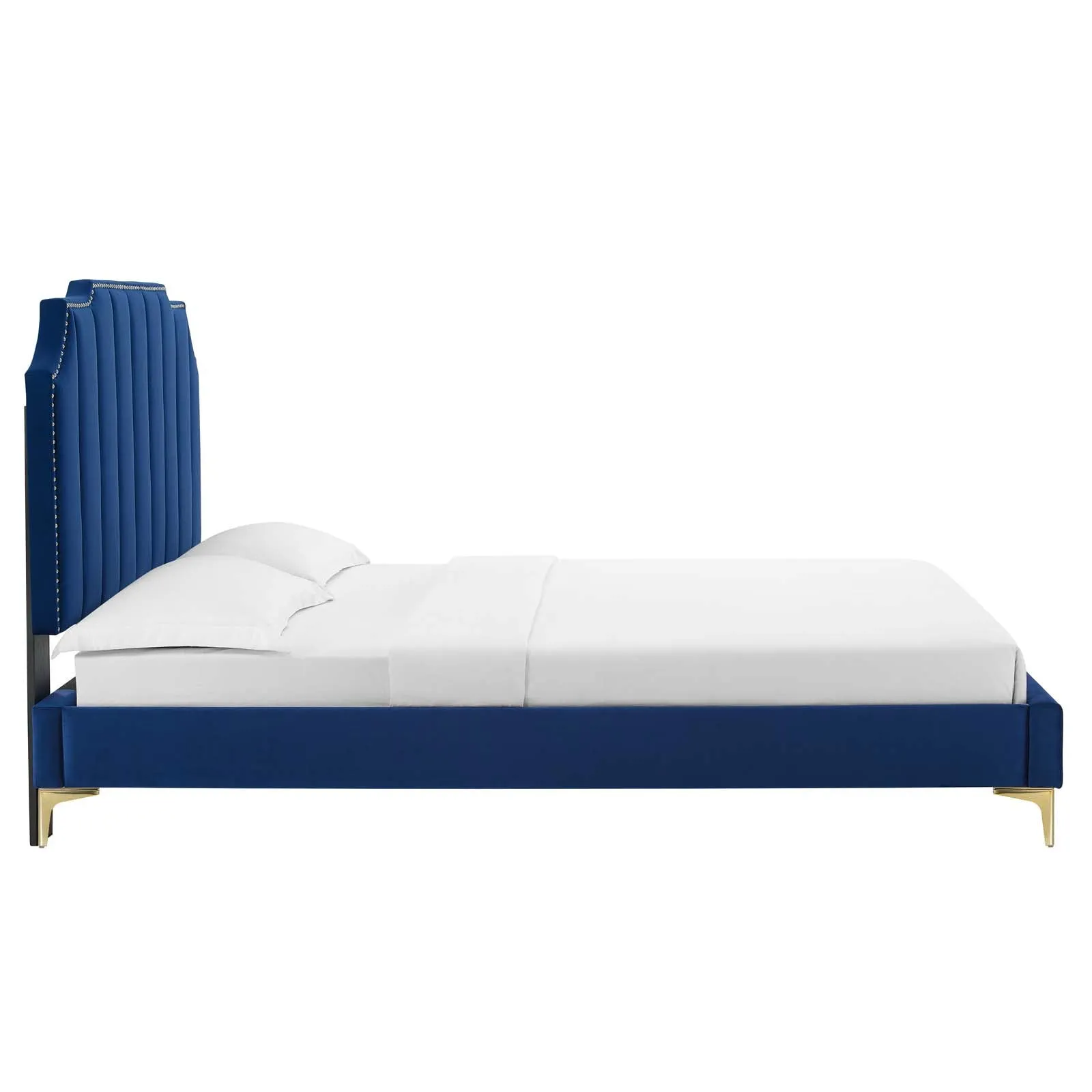 Colette Performance Velvet Platform Bed by Modway