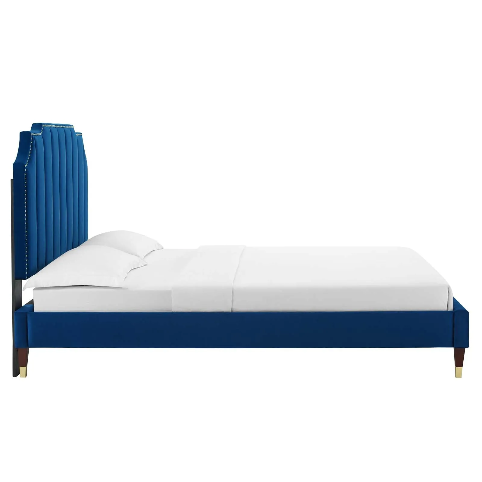 Colette Performance Velvet Platform Bed by Modway