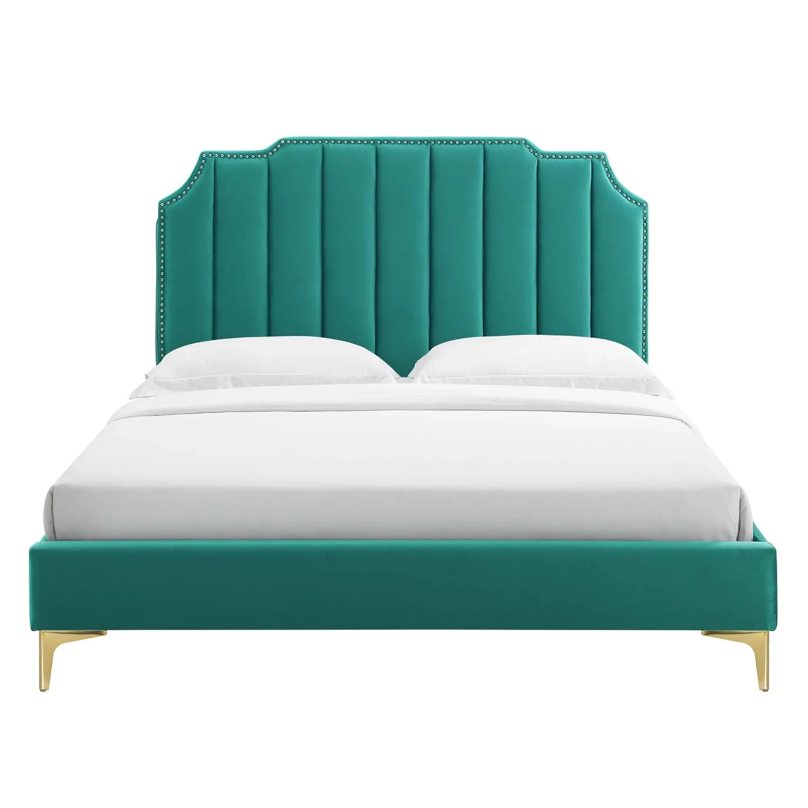 Colette Performance Velvet Platform Bed by Modway