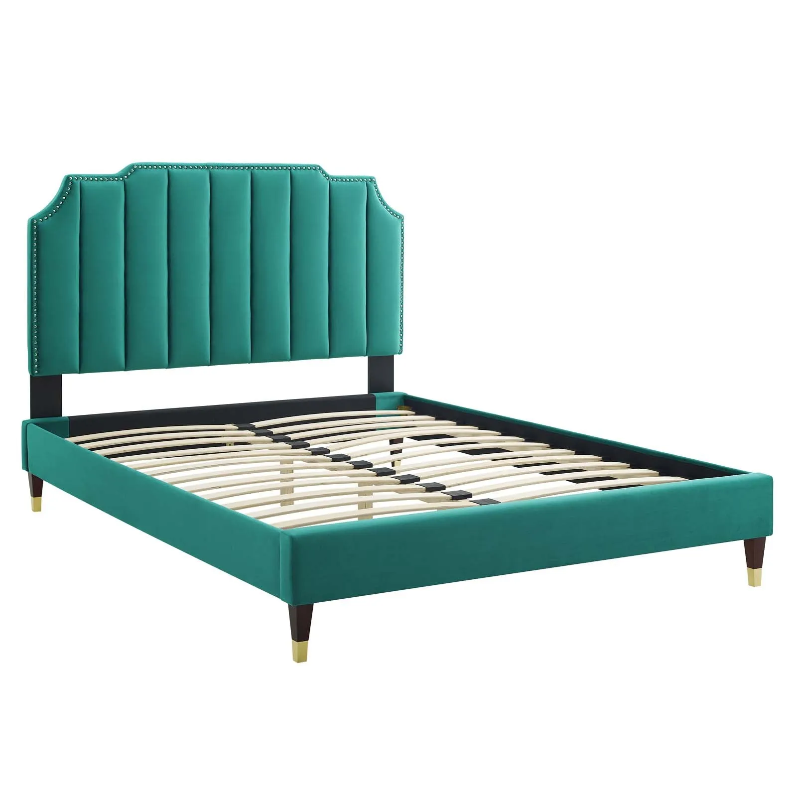 Colette Performance Velvet Platform Bed by Modway