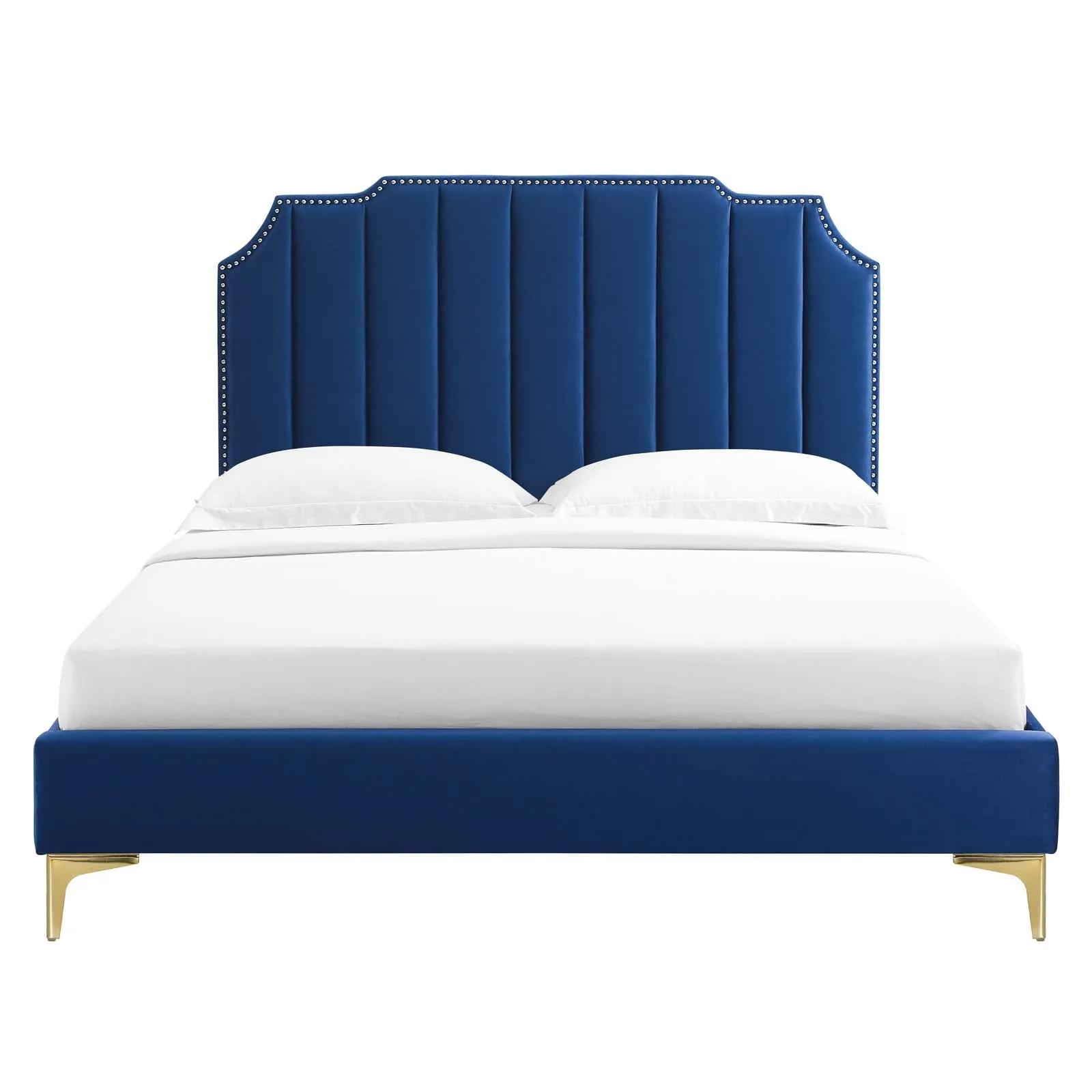 Colette Performance Velvet Platform Bed by Modway