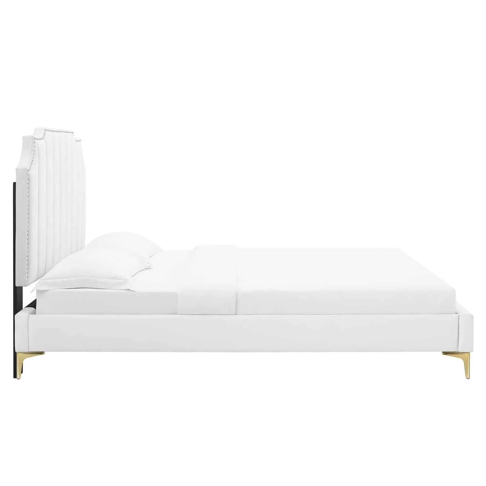 Colette Performance Velvet Platform Bed by Modway