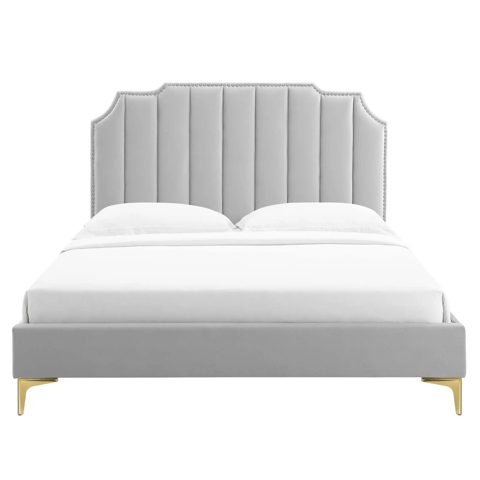 Colette Performance Velvet Platform Bed by Modway