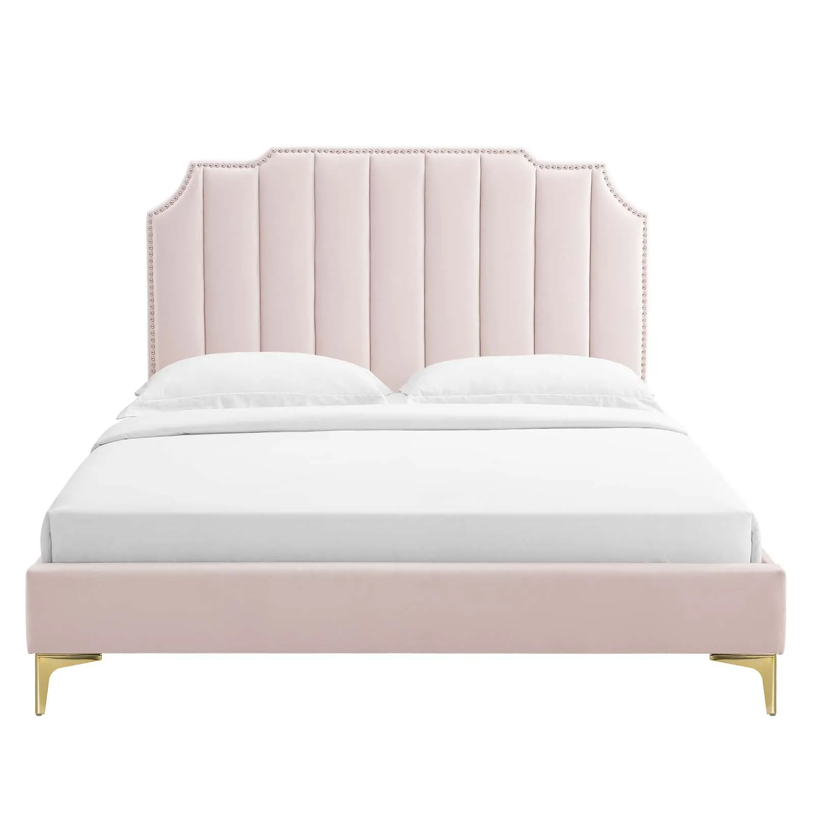 Colette Performance Velvet Platform Bed by Modway