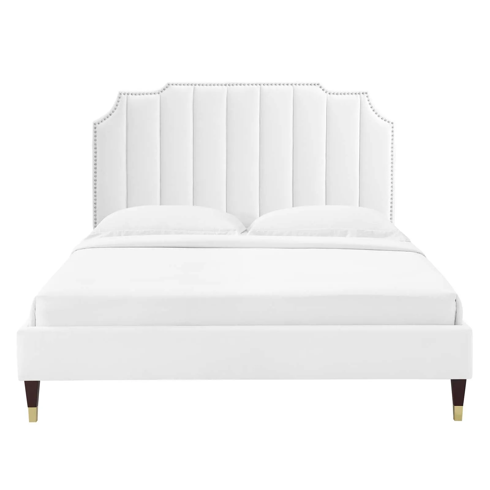 Colette Performance Velvet Platform Bed by Modway