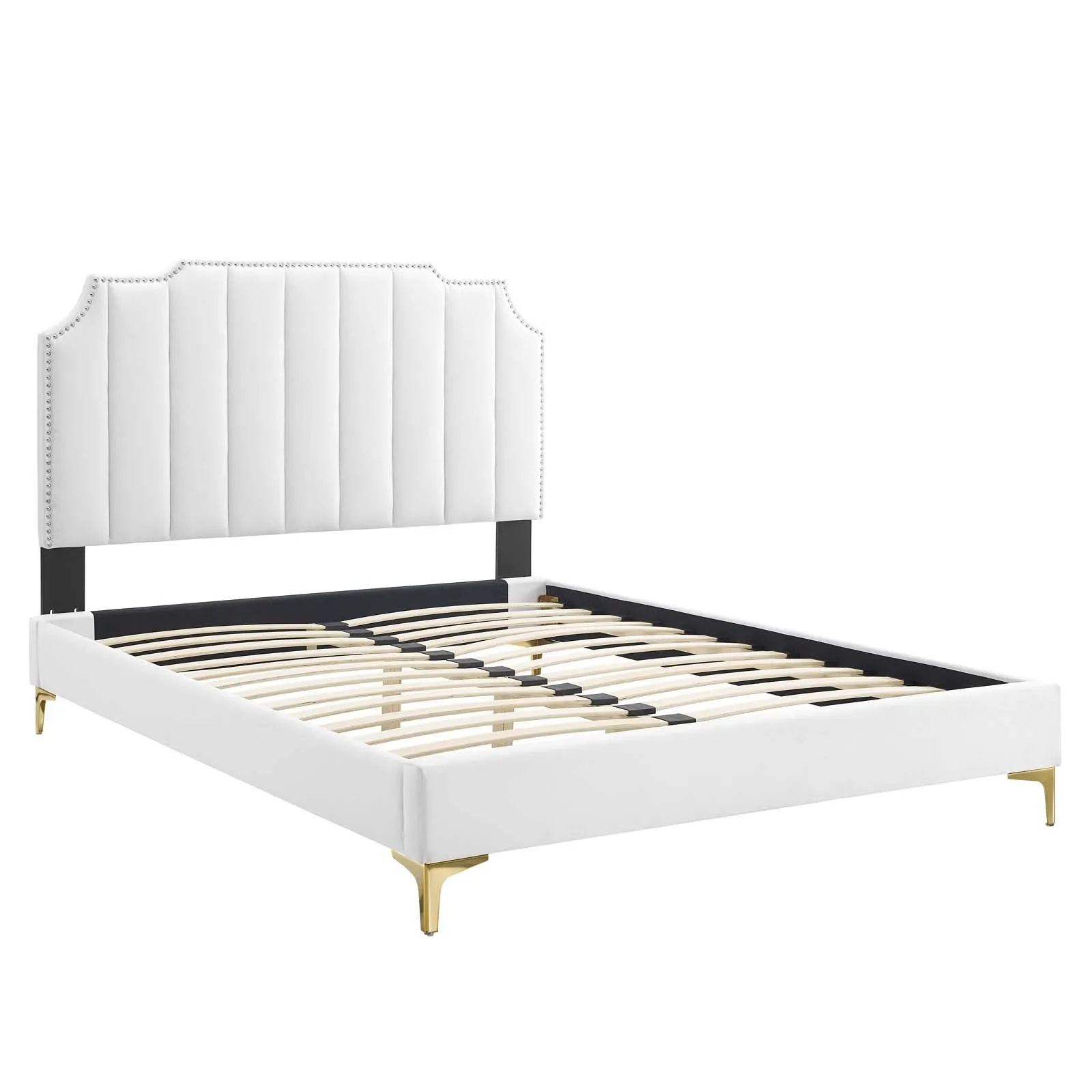 Colette Performance Velvet Platform Bed by Modway