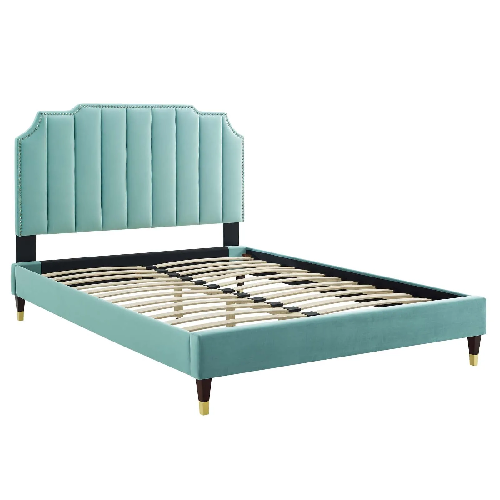 Colette Performance Velvet Platform Bed by Modway