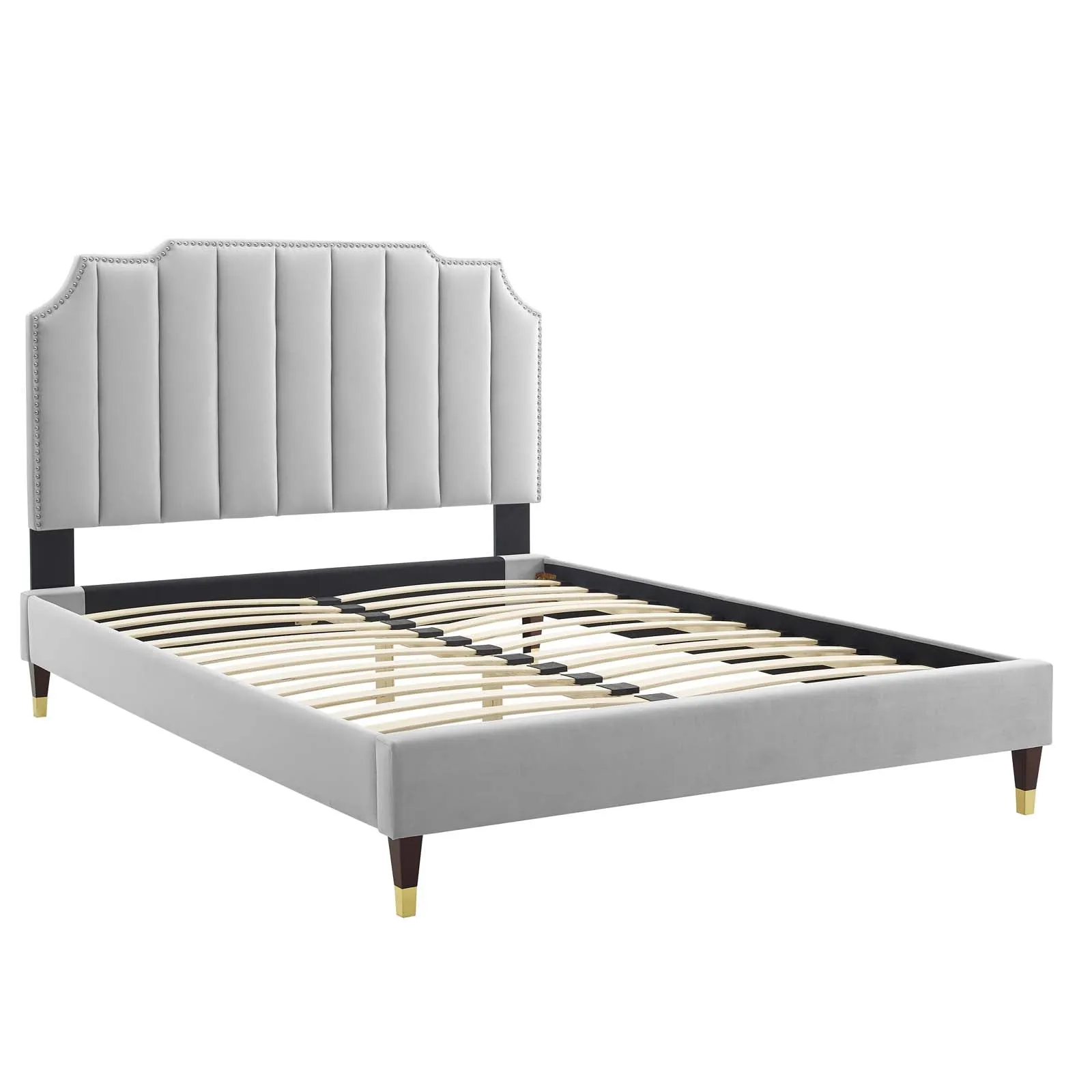 Colette Performance Velvet Platform Bed by Modway