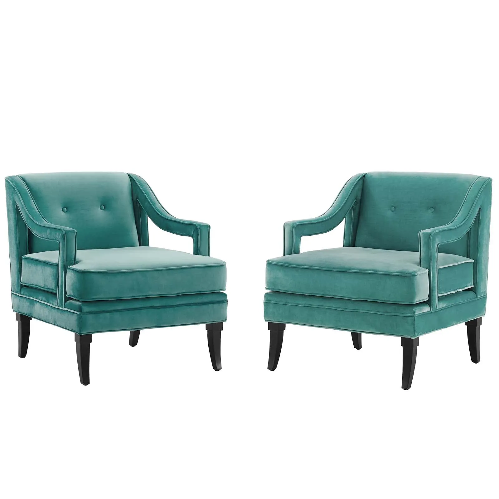 Concur Living Room Set Performance Velvet Set of 2 by Modway