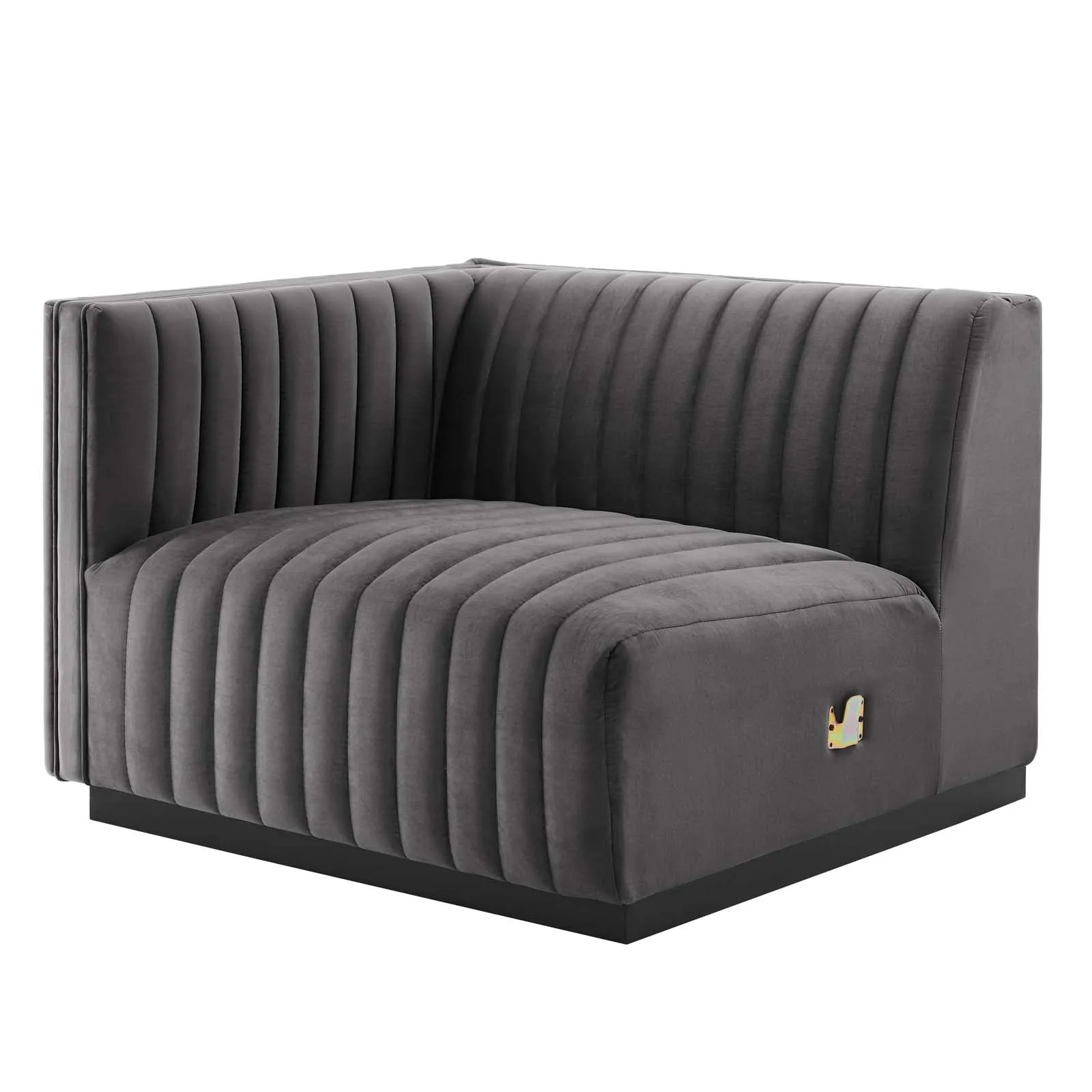 Conjure Channel Tufted Performance Velvet 4-Piece Sectional by Modway