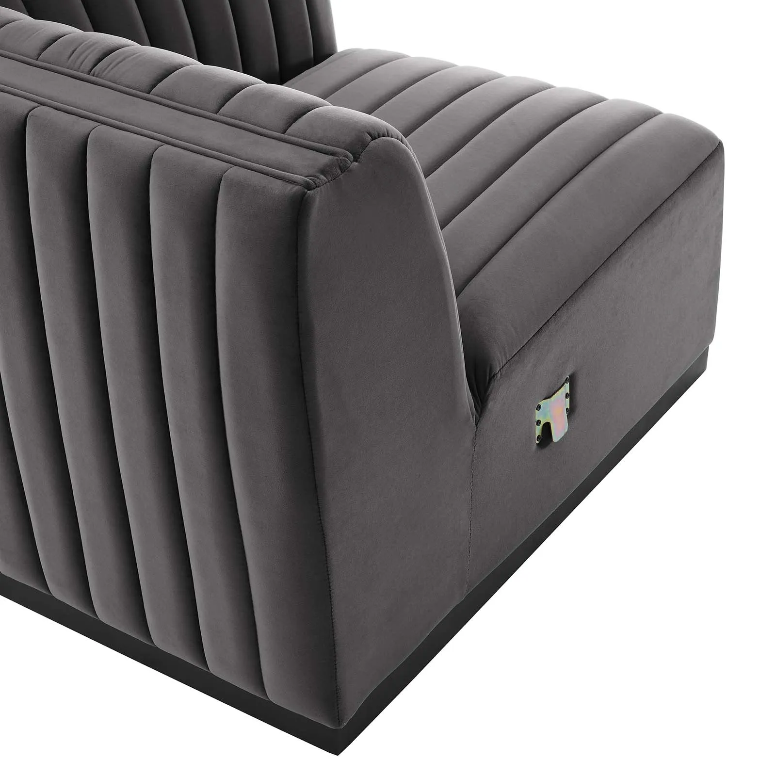 Conjure Channel Tufted Performance Velvet Right Corner Chair by Modway