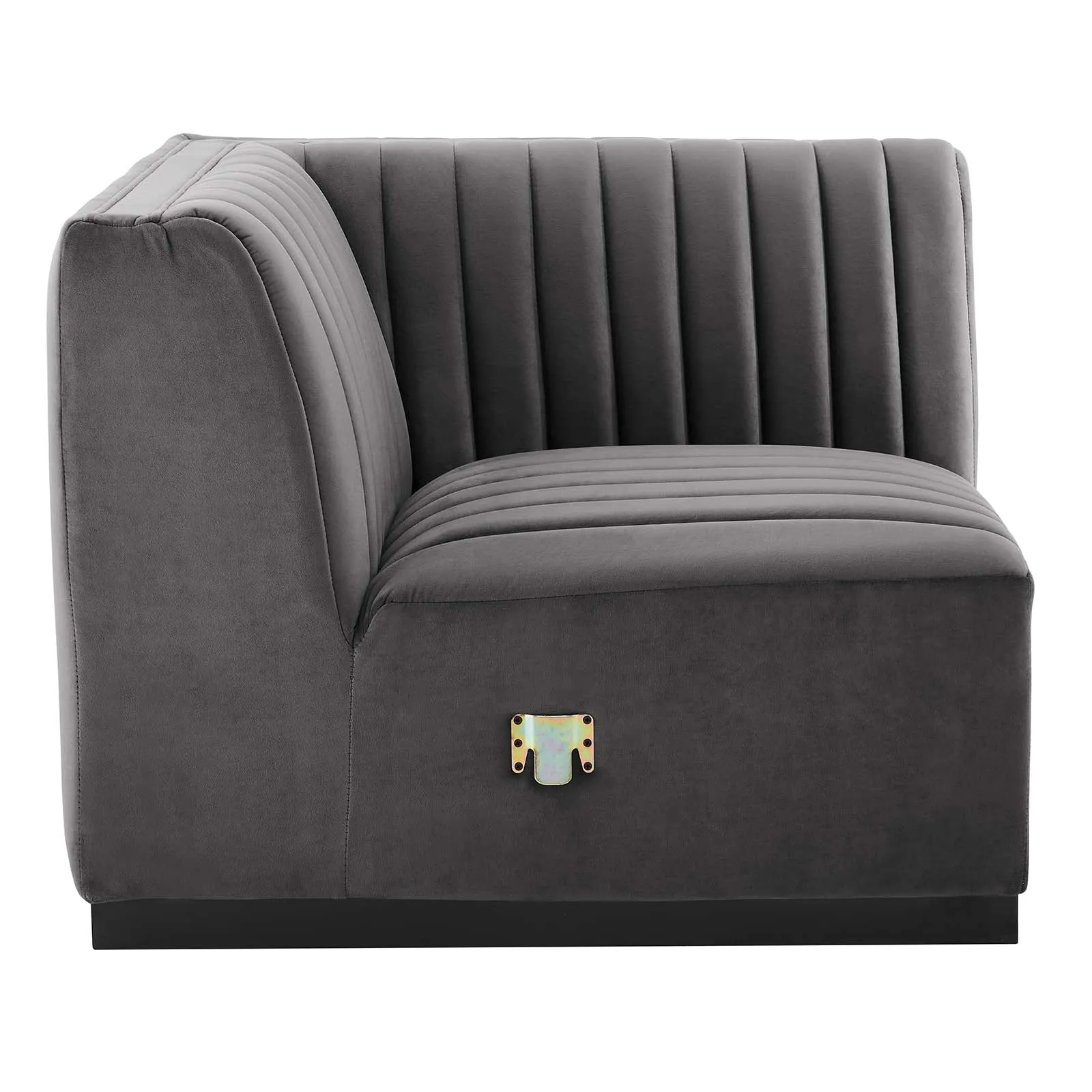 Conjure Channel Tufted Performance Velvet Right Corner Chair by Modway