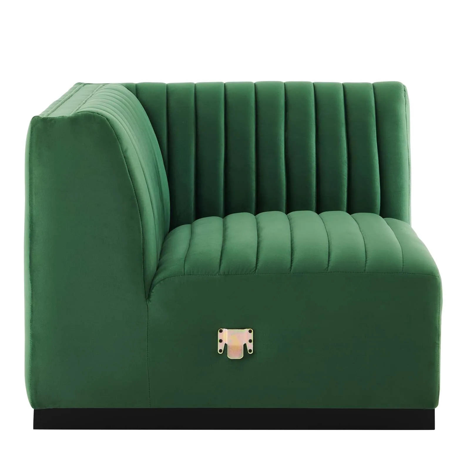 Conjure Channel Tufted Performance Velvet Right Corner Chair by Modway