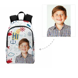 Custom Boy Face Sailor Backpack