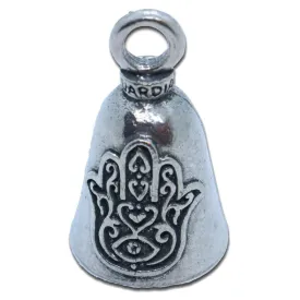 Daniel Smart Guardian Bell® Hamsa/Hamesh, Pewter, 1.5 x 1 in