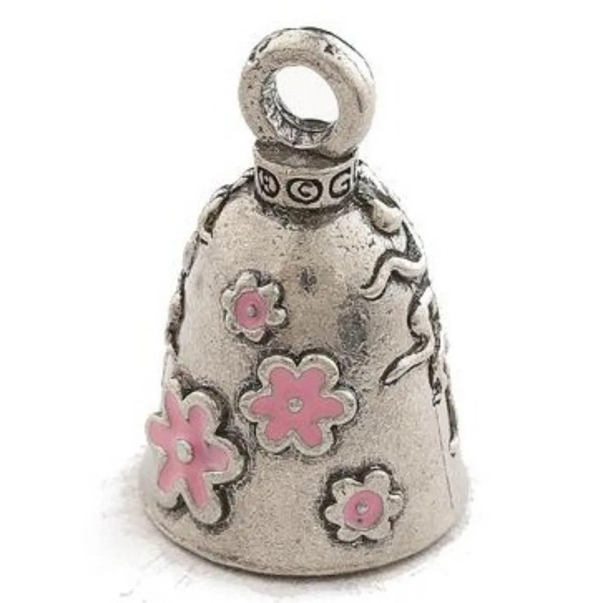 Daniel Smart Guardian Bell® Lady Skull, Pewter, 1.5 x 1 in