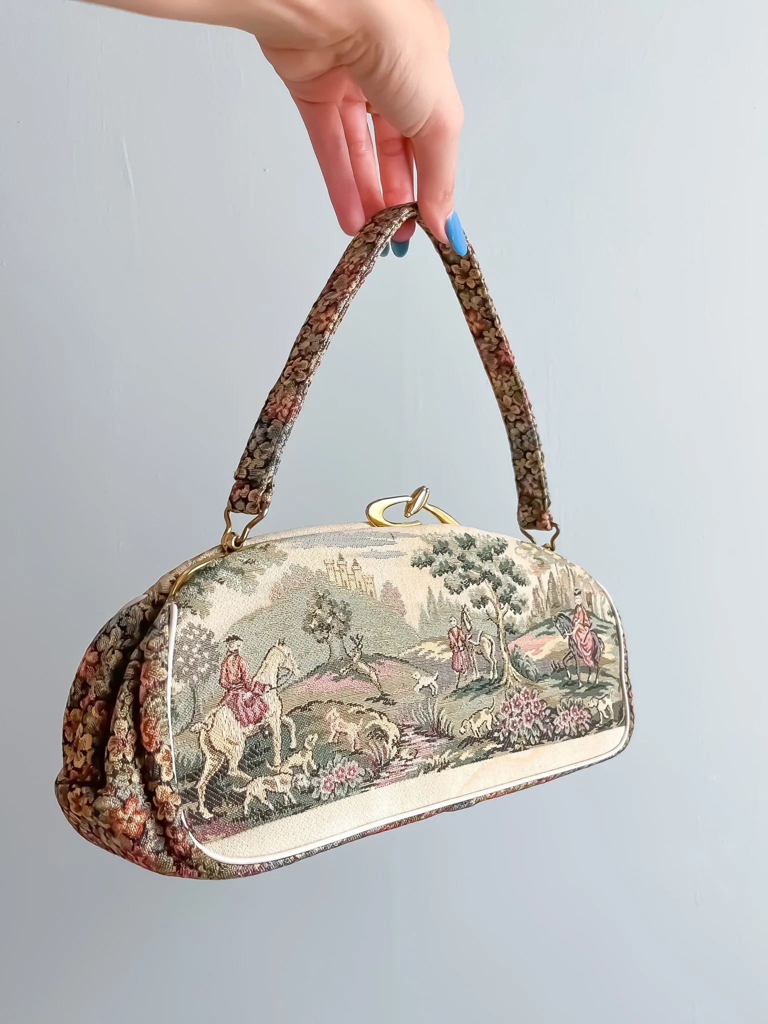 Darling 1960's Italian Textile Bag by La Marquise