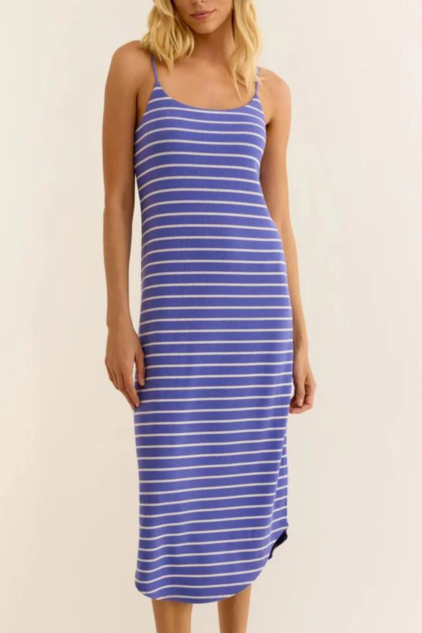 Daytime Stripe Dres in Baja Blue