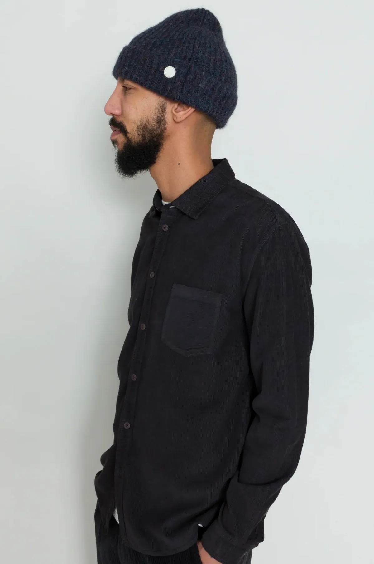 Direction Babycord Shirt Soft Black