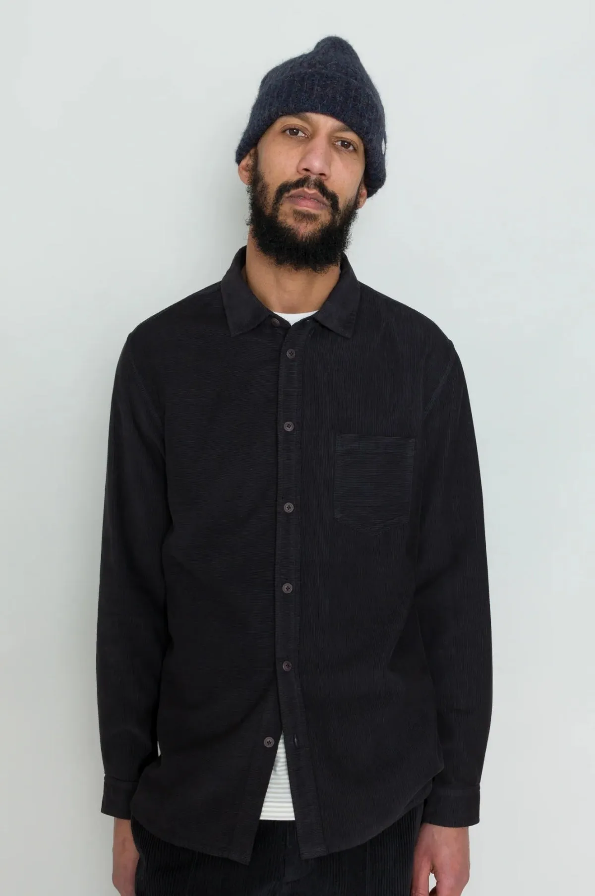 Direction Babycord Shirt Soft Black