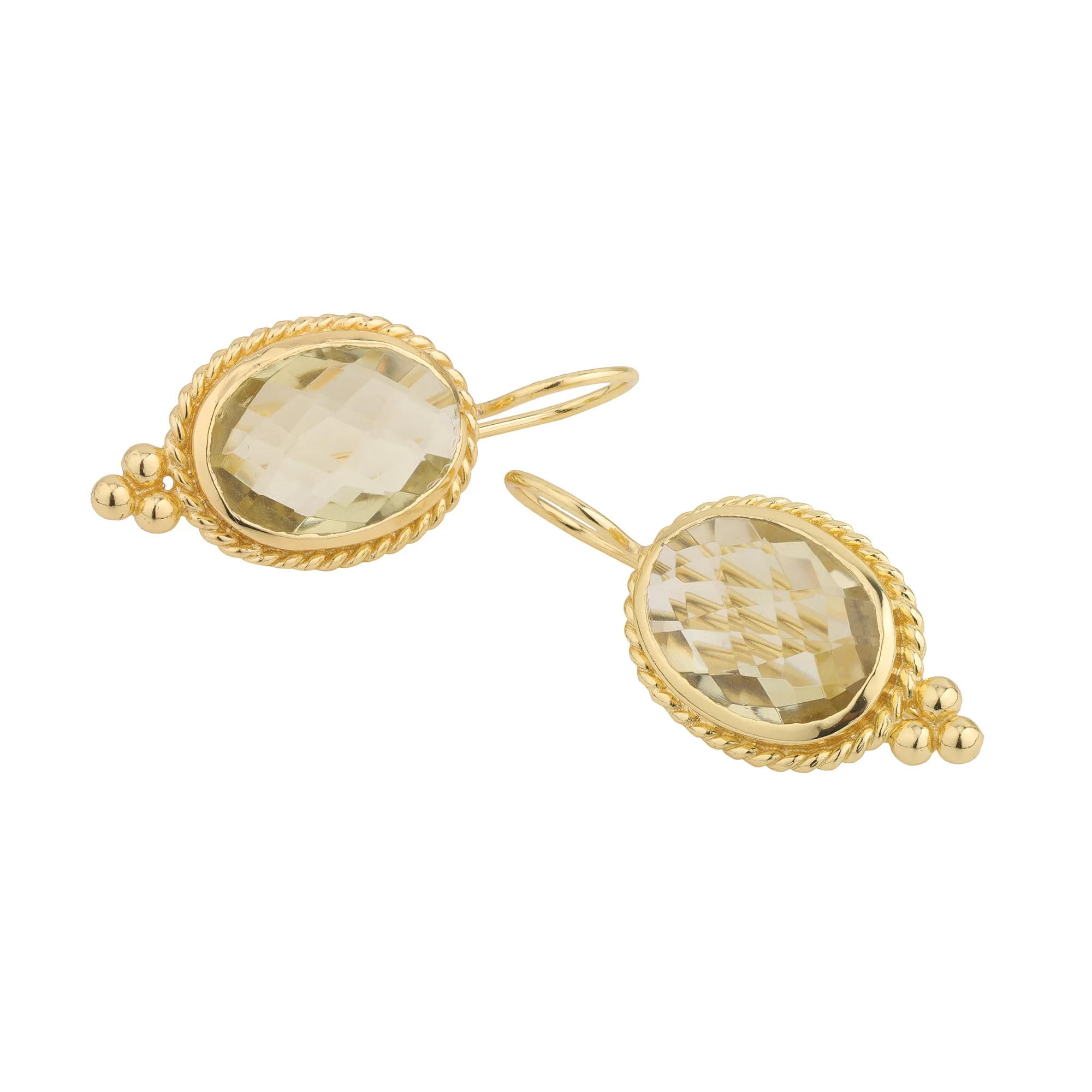 Earrings - Alia in Lemon Quartz