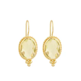 Earrings - Alia in Lemon Quartz