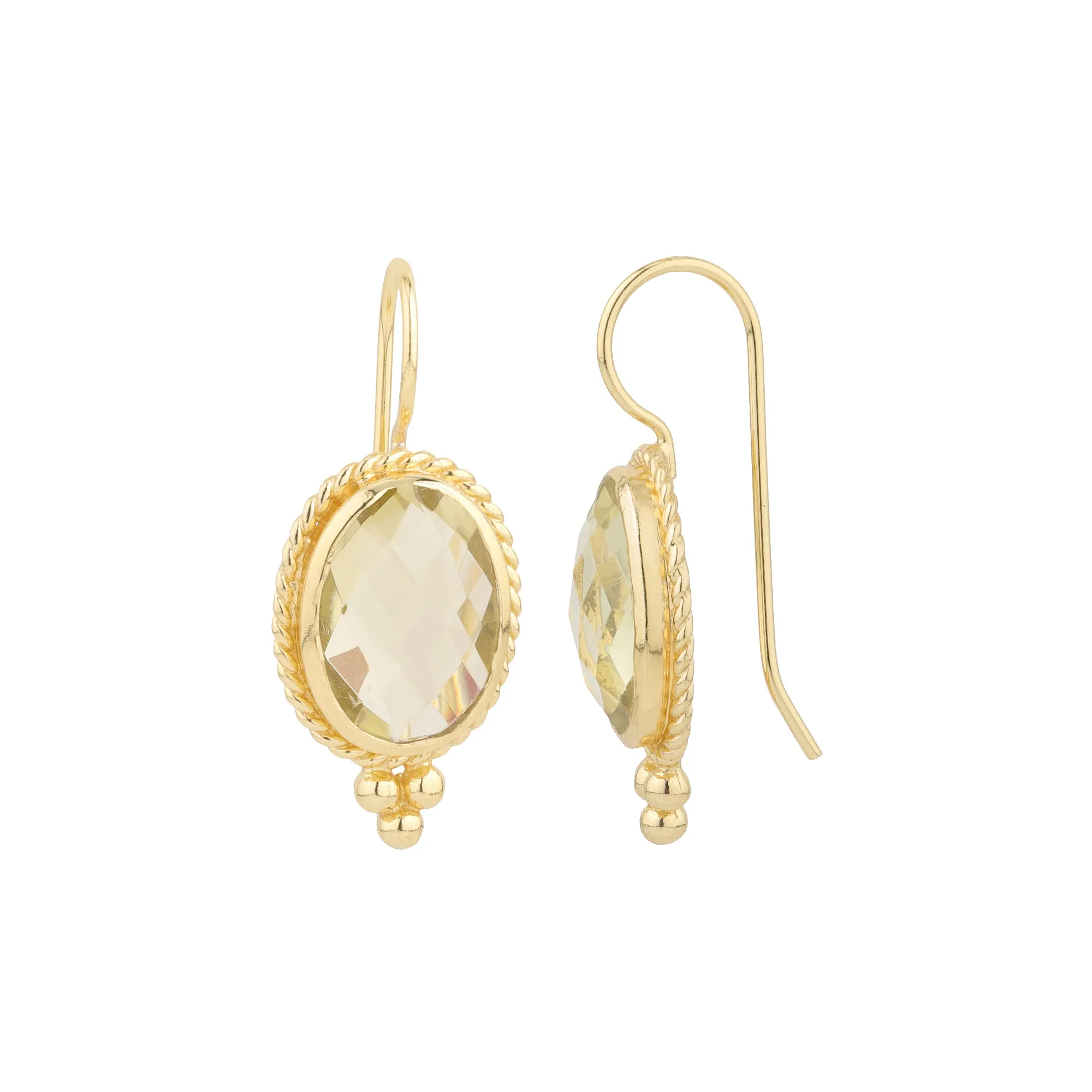 Earrings - Alia in Lemon Quartz