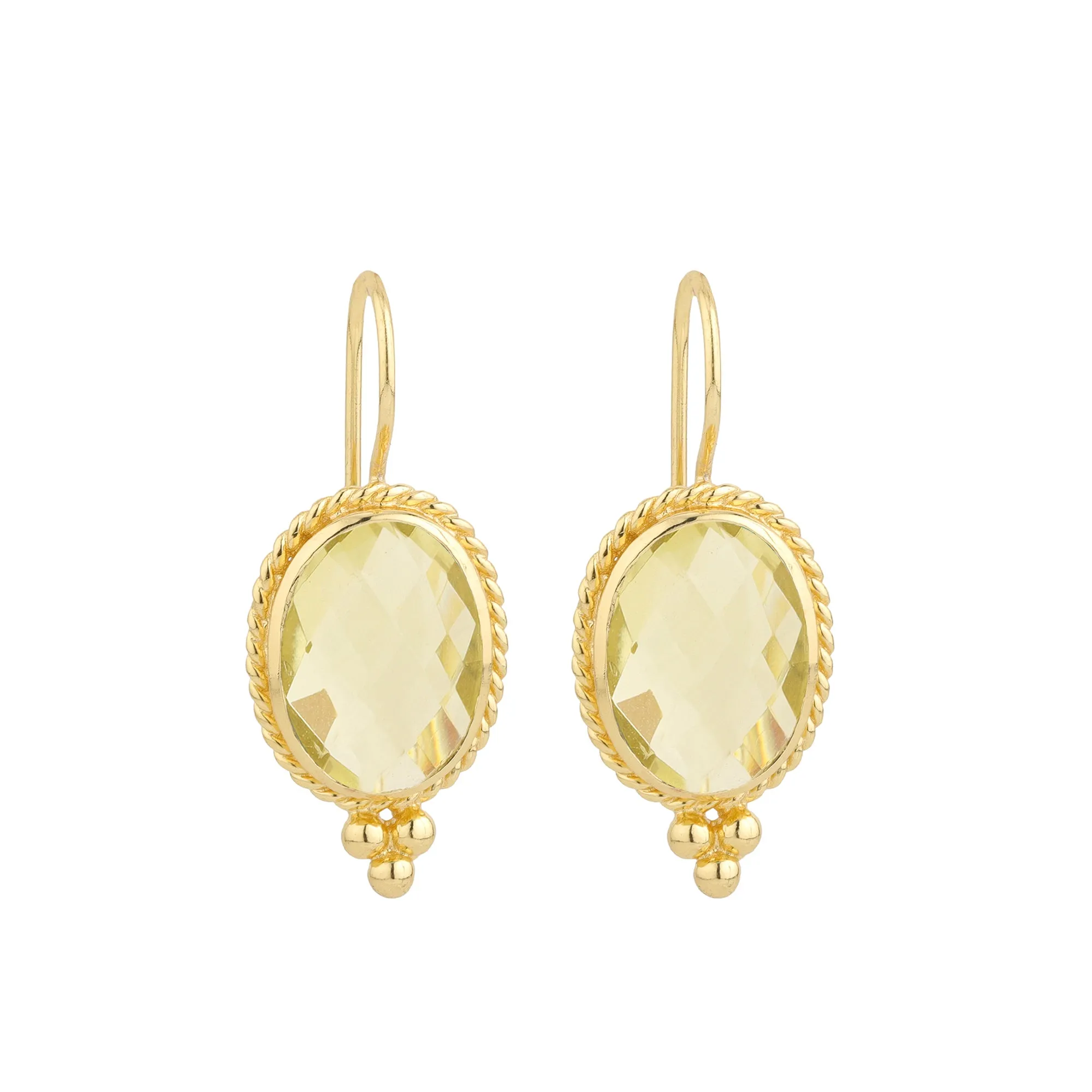 Earrings - Alia in Lemon Quartz