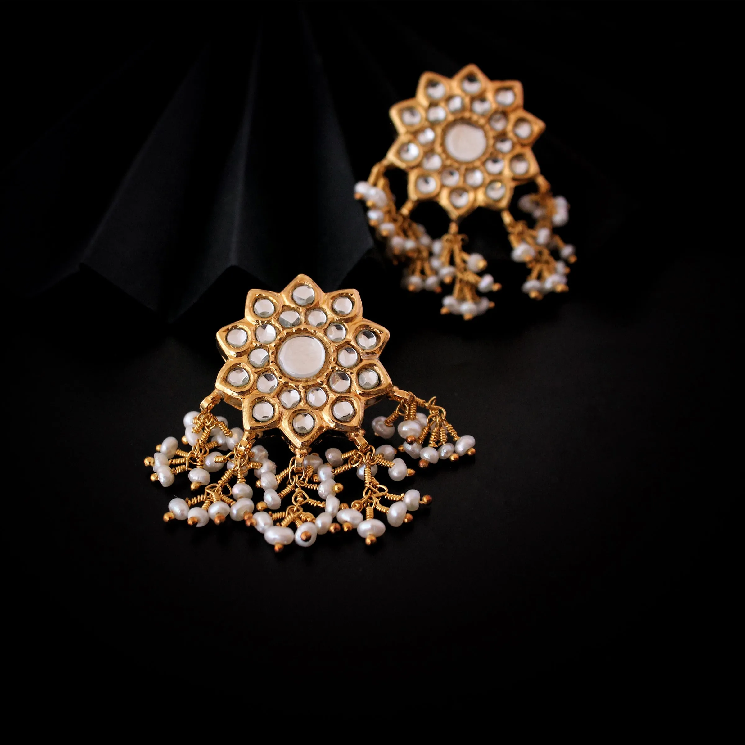 Earrings in Kundan