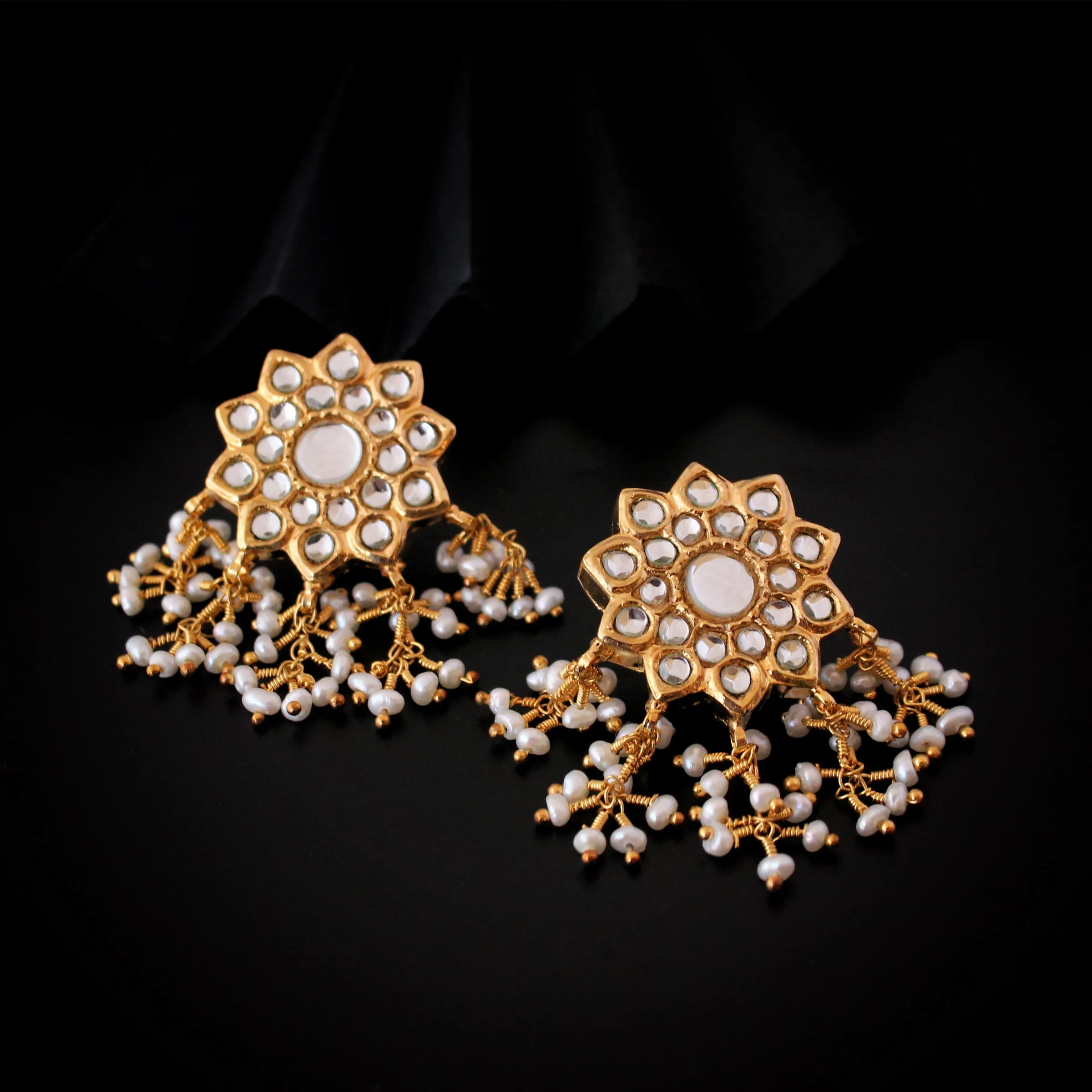 Earrings in Kundan