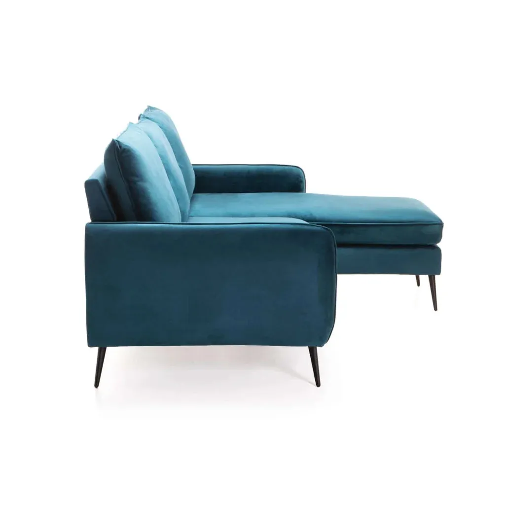 ELLA VELVET CORNER CHAISE