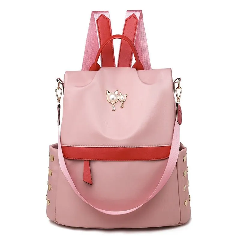 Fashion Rivets Backpack For Girls