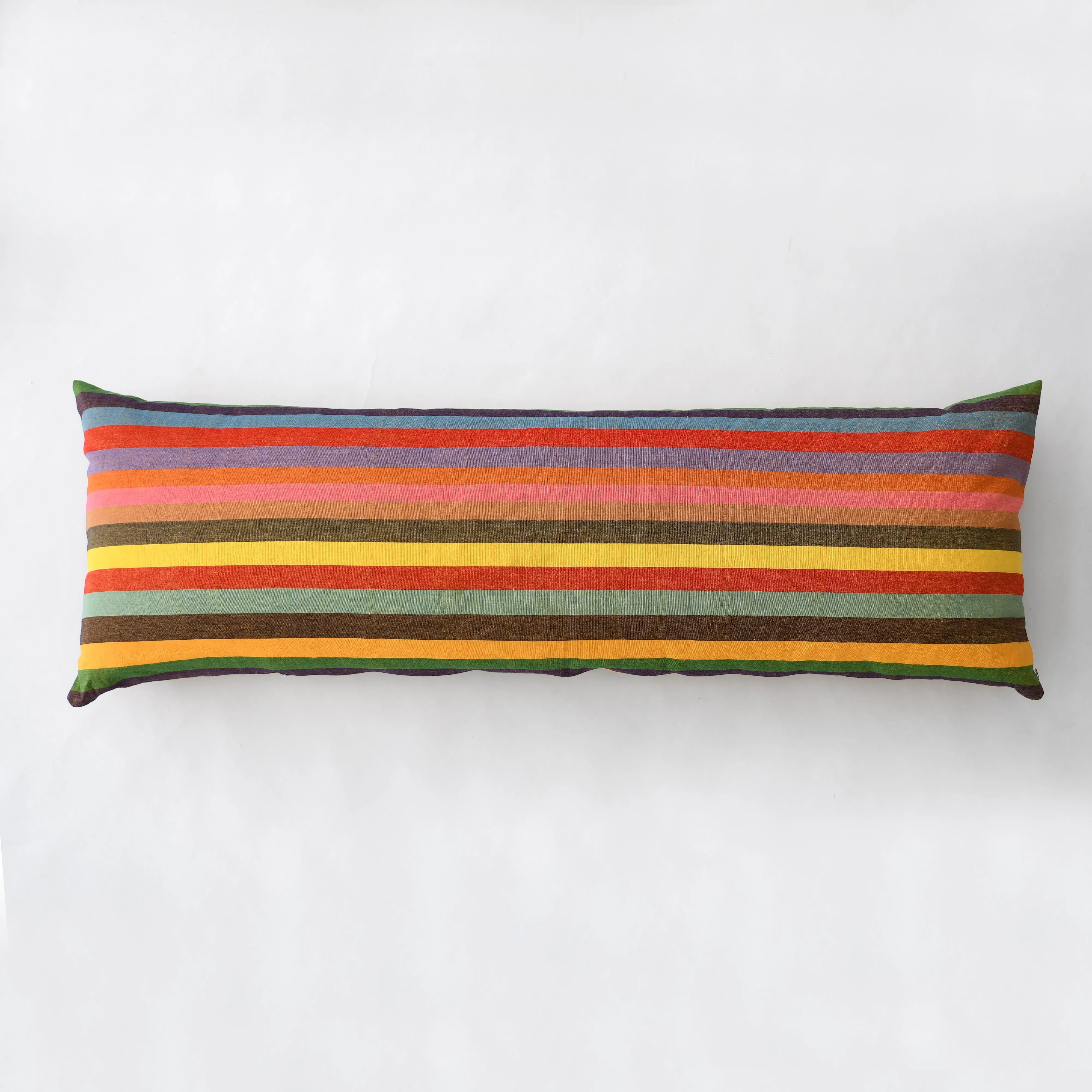 Fiesta Horizontal Stripe Cotton Bolster Pillow - 20" x 58"