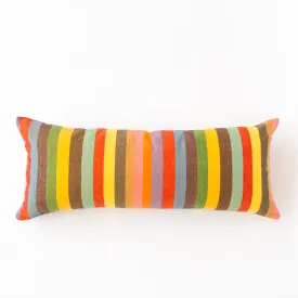 Fiesta Stripe Cotton Bolster Pillow 14"x 34"